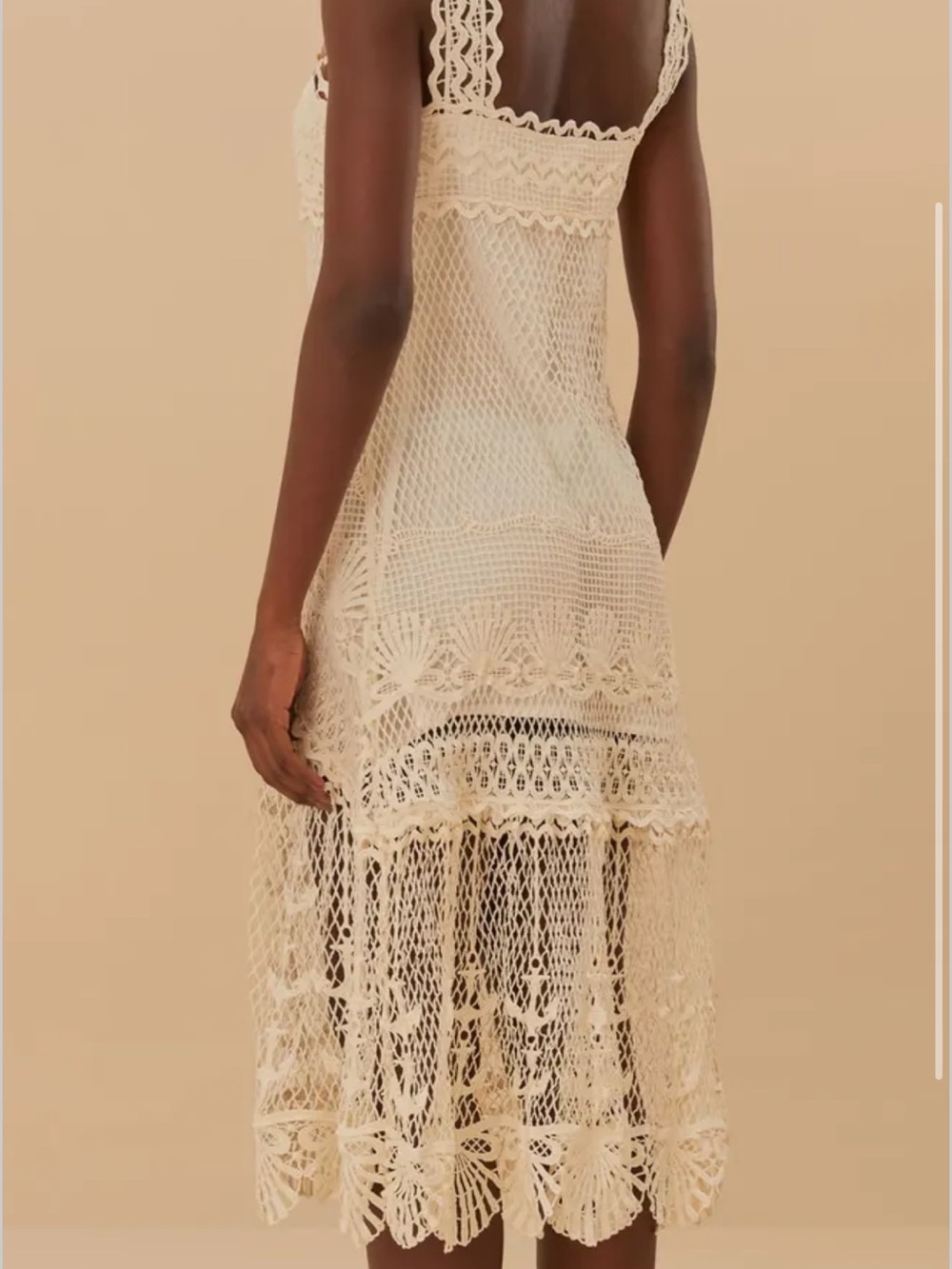 Farm Rio Off-White Nautical Guipure Maxi Dress - Picture 6 of 9